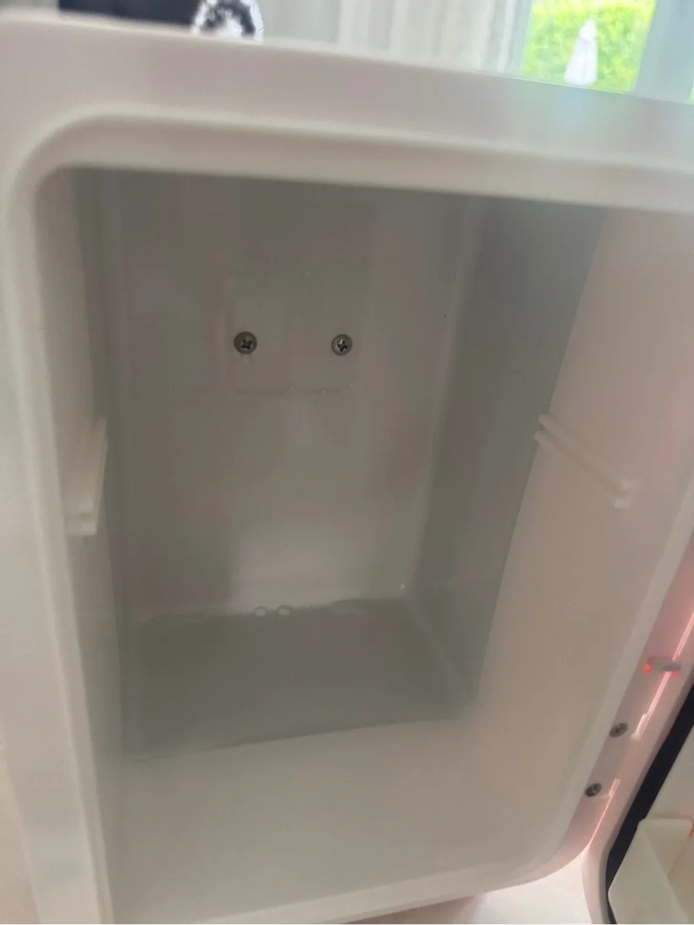 Pink LED Mini Beauty Fridge with Mirror Door
